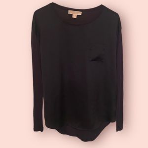 Michael by Michael Kors women’s XS long sleeve sheer pocket top